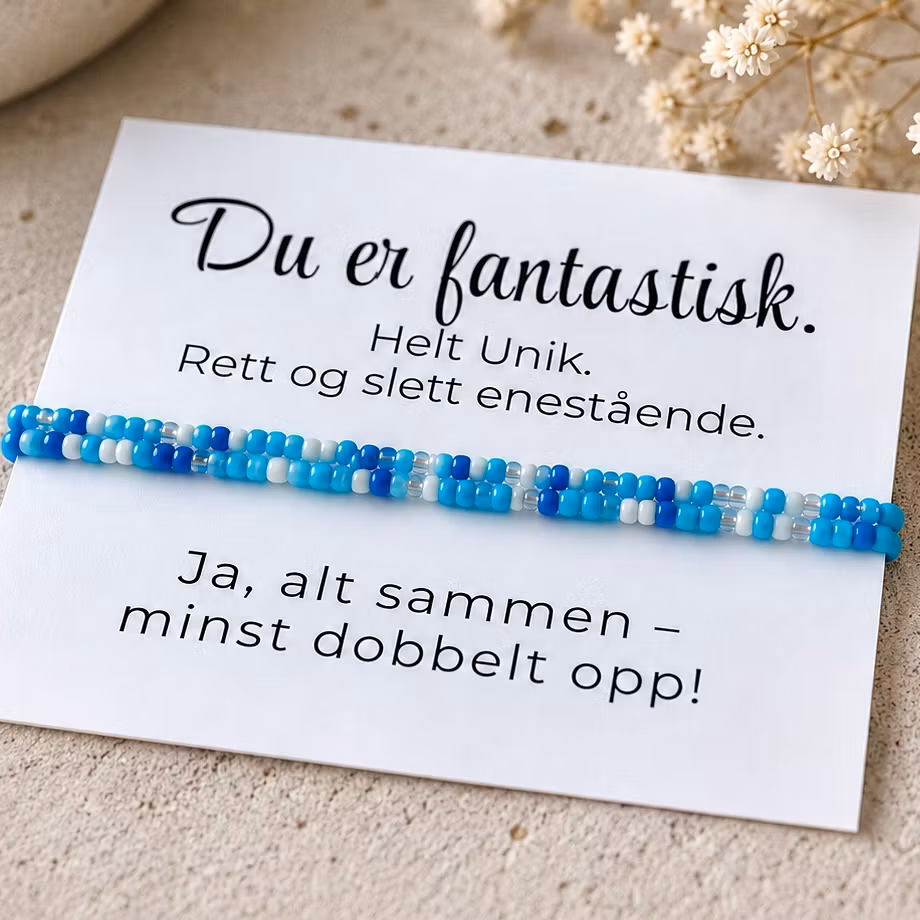 Smykkekort - Du er fantastisk  ✨