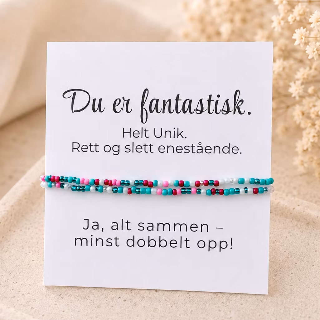Smykkekort - Du er fantastisk  ✨