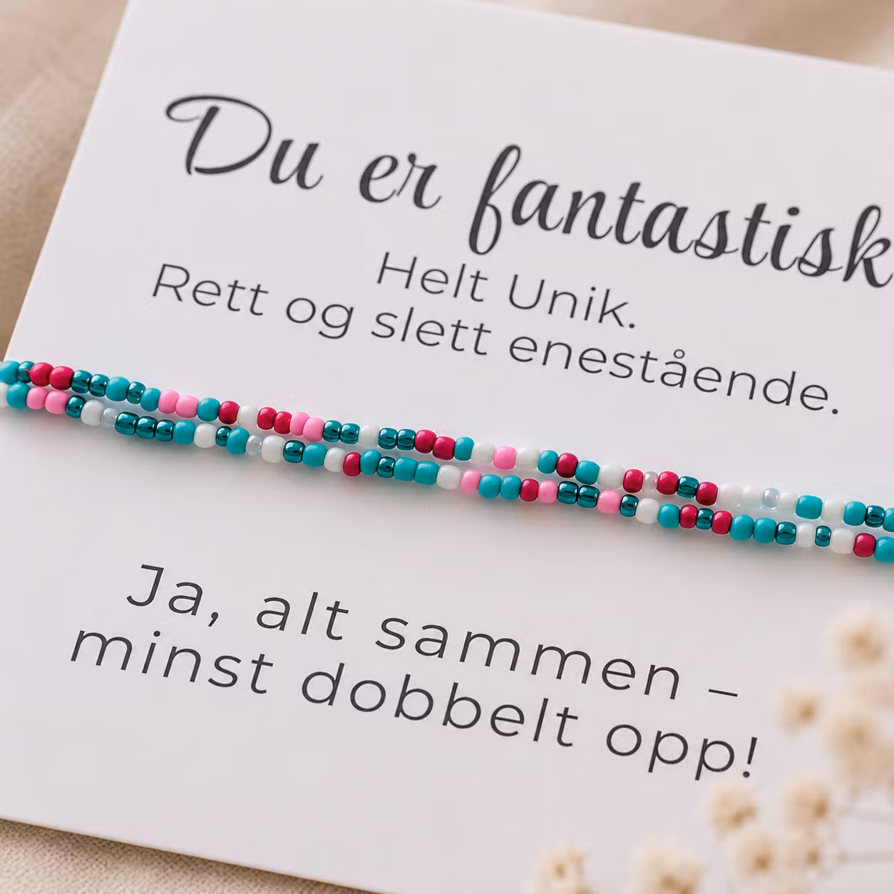 Smykkekort - Du er fantastisk  ✨