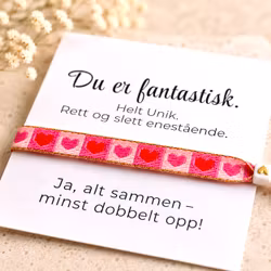 Smykkekort- Vevd Armbånd