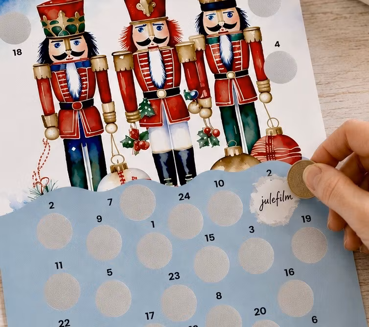 Scratch-off Julekalender - Nøtteknekker