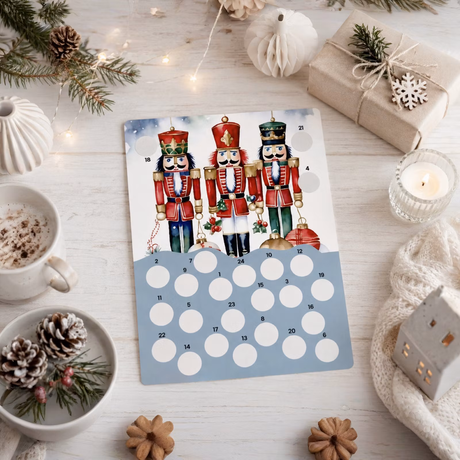 Scratch-off Julekalender - Nøtteknekker