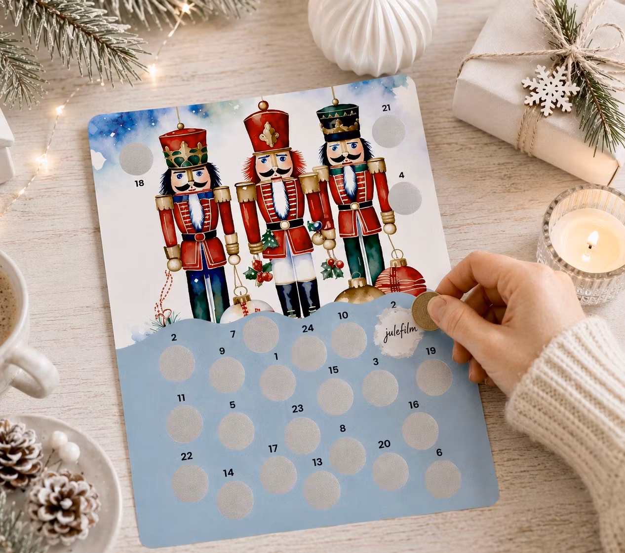 Scratch-off Julekalender - Nøtteknekker
