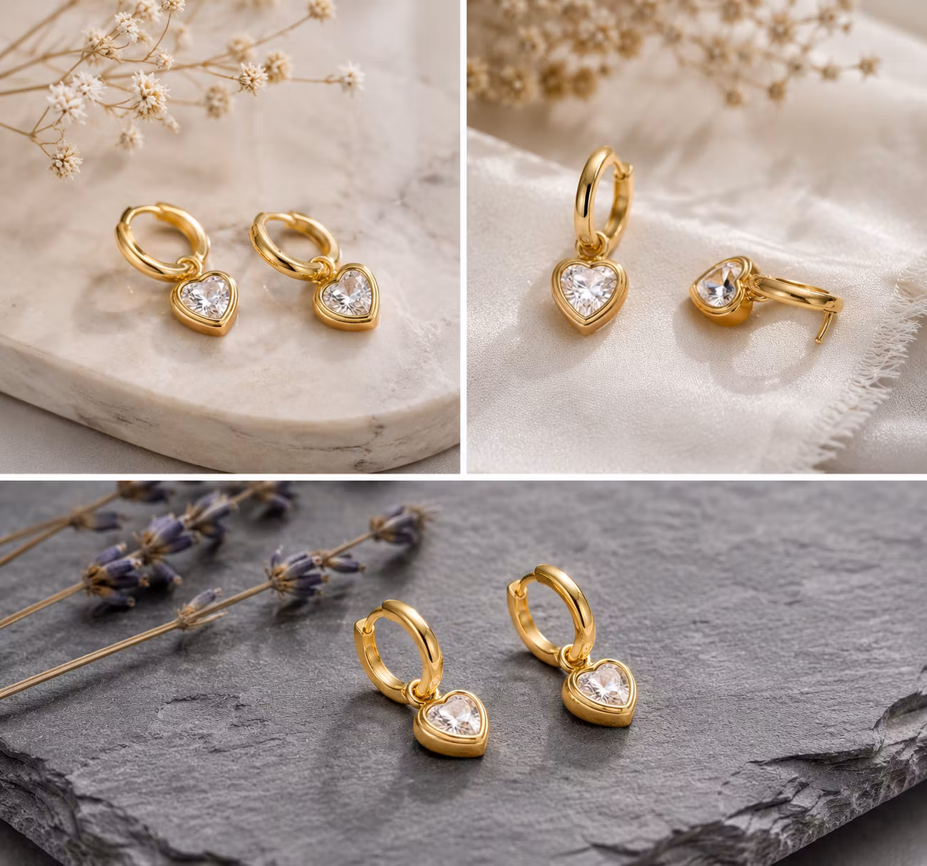 Hjerteformede Hoops