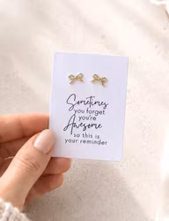 Sometimes You Forget You're Awesome – Smykkekort med øredobber