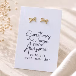 Sometimes You Forget You're Awesome – Smykkekort med øredobber