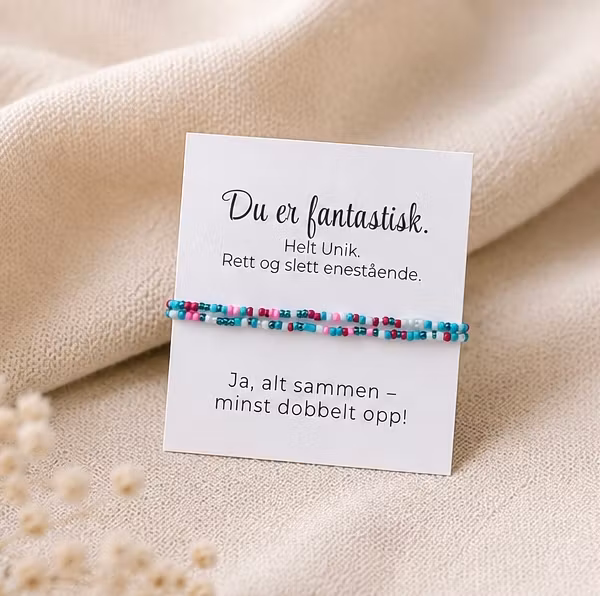 Smykkekort - Du er fantastisk  ✨