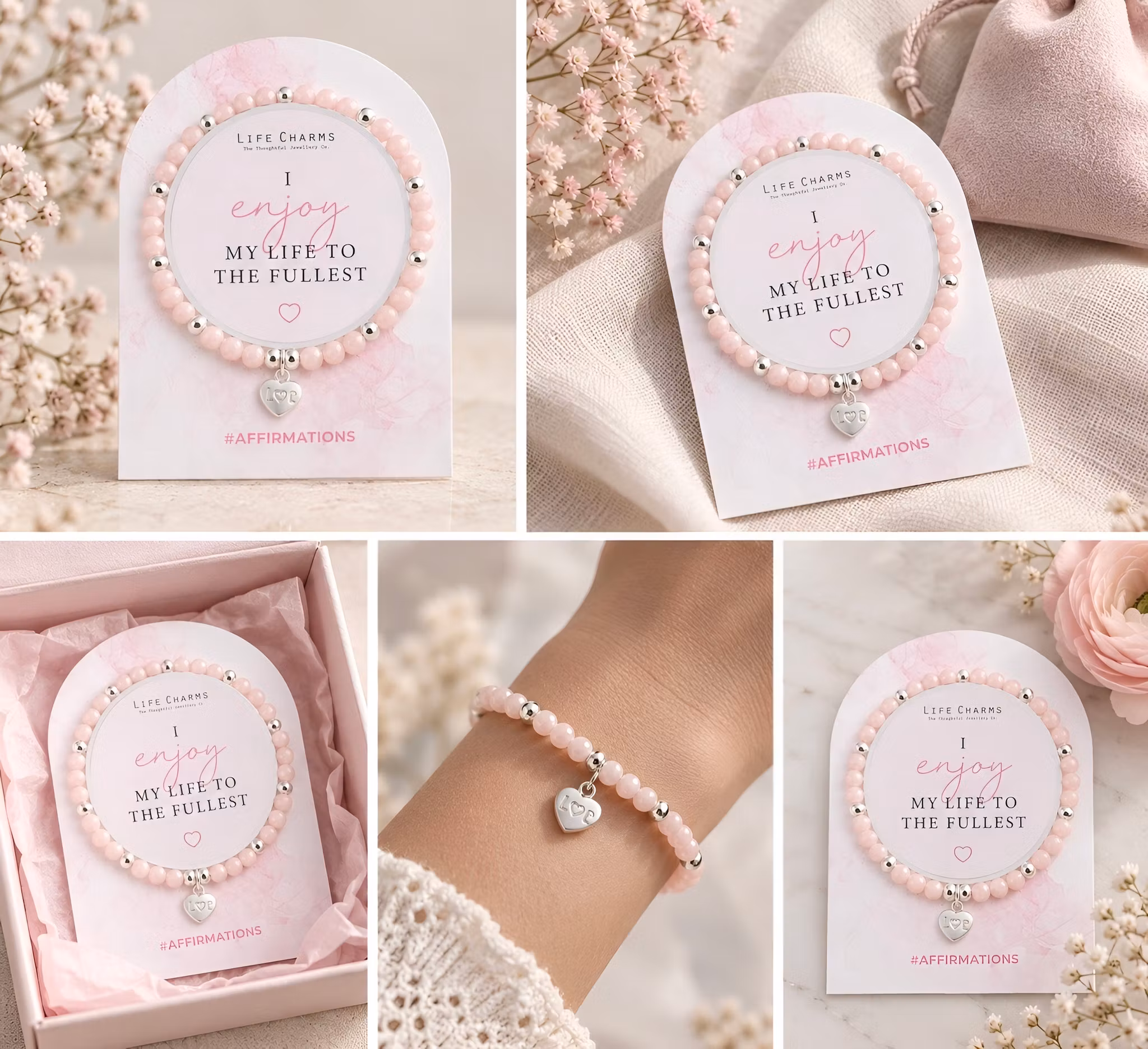 Life Charms - Affirmation Bracelet - I enjoy Life