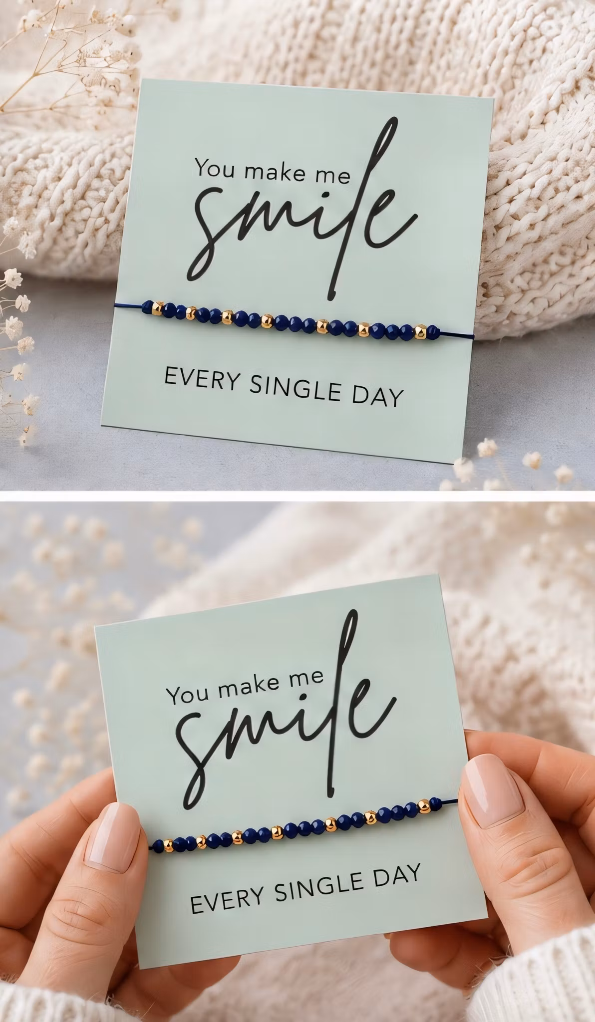 Smykkekort- You make me Smile ✨