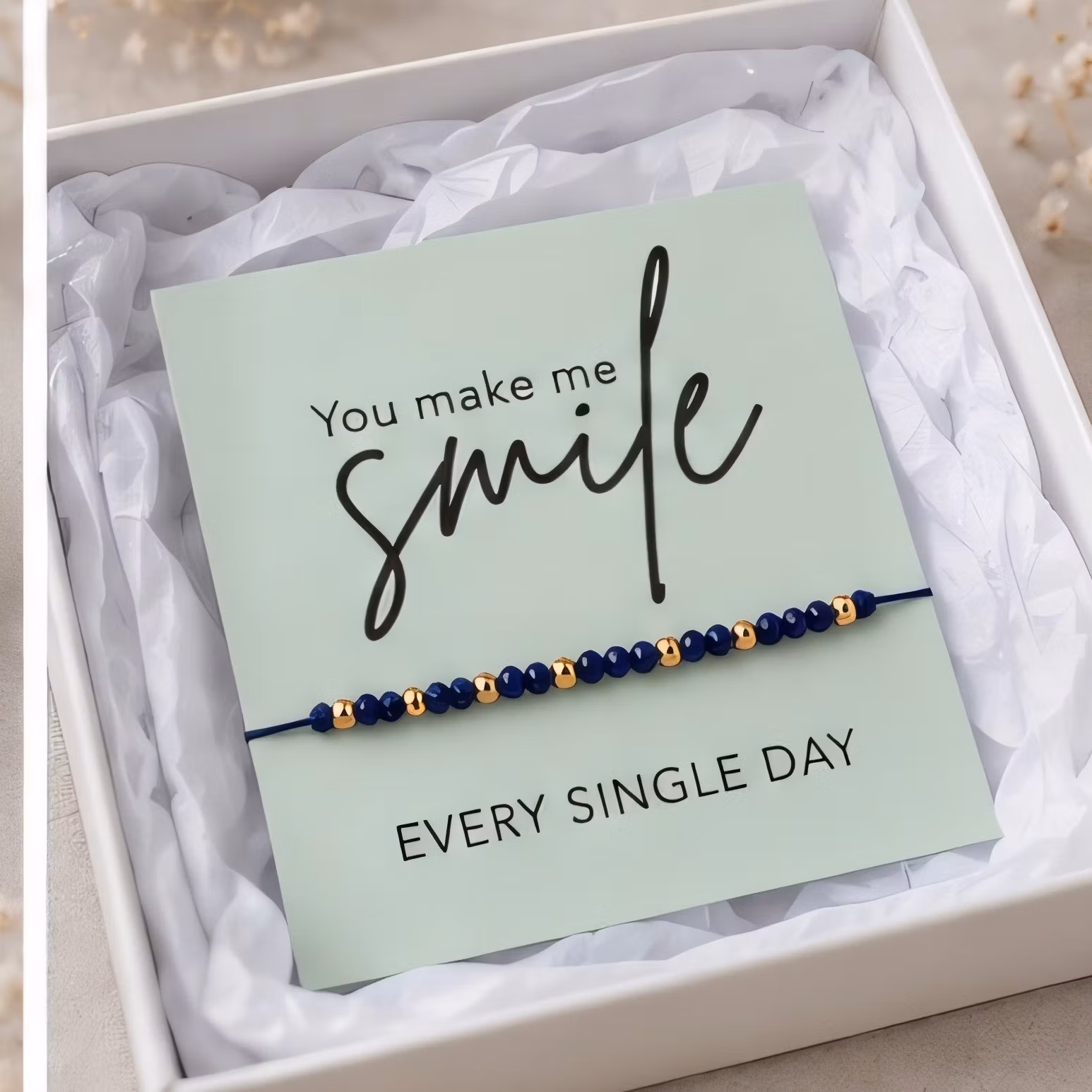 Smykkekort- You make me Smile ✨