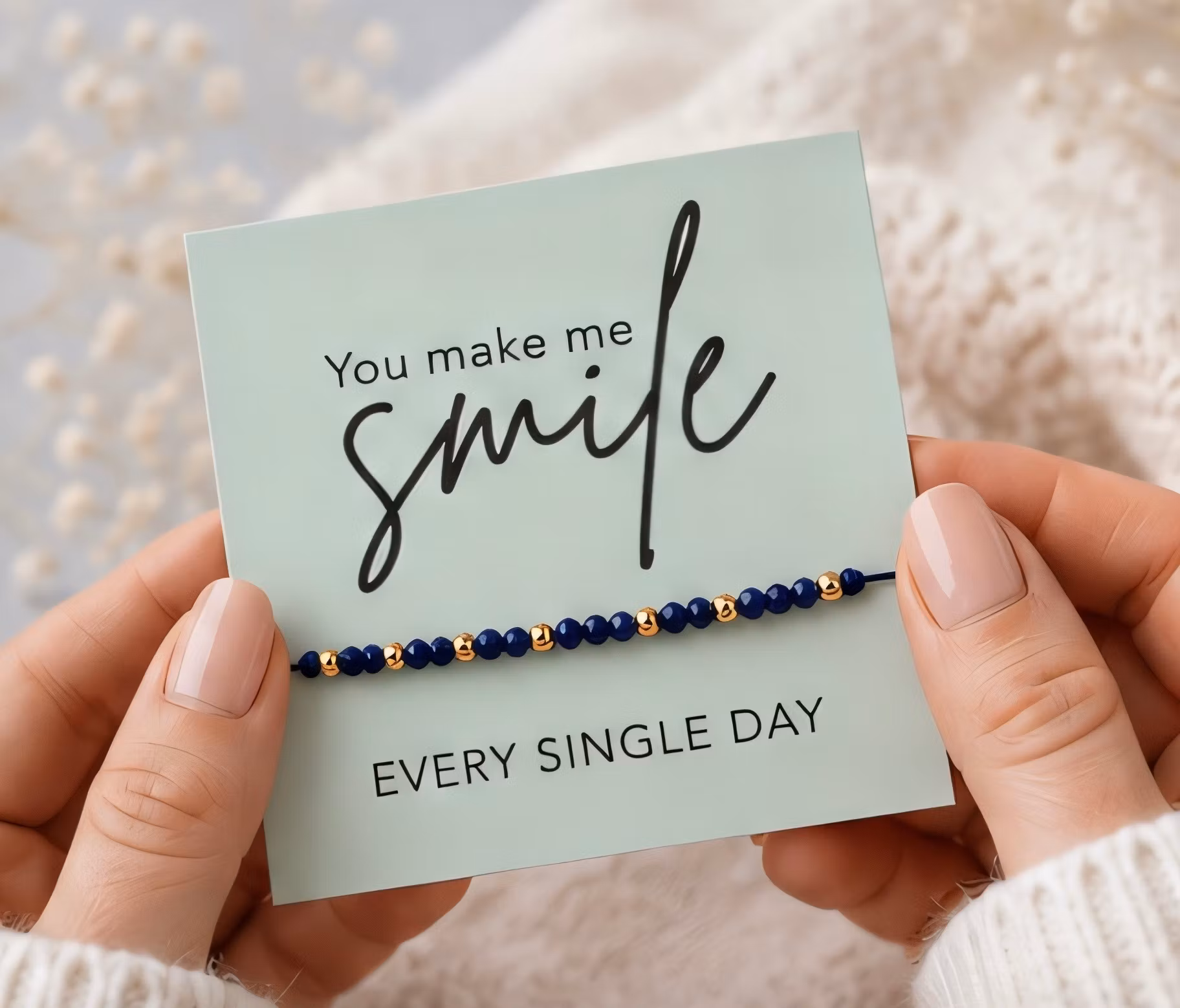 Smykkekort- You make me Smile ✨