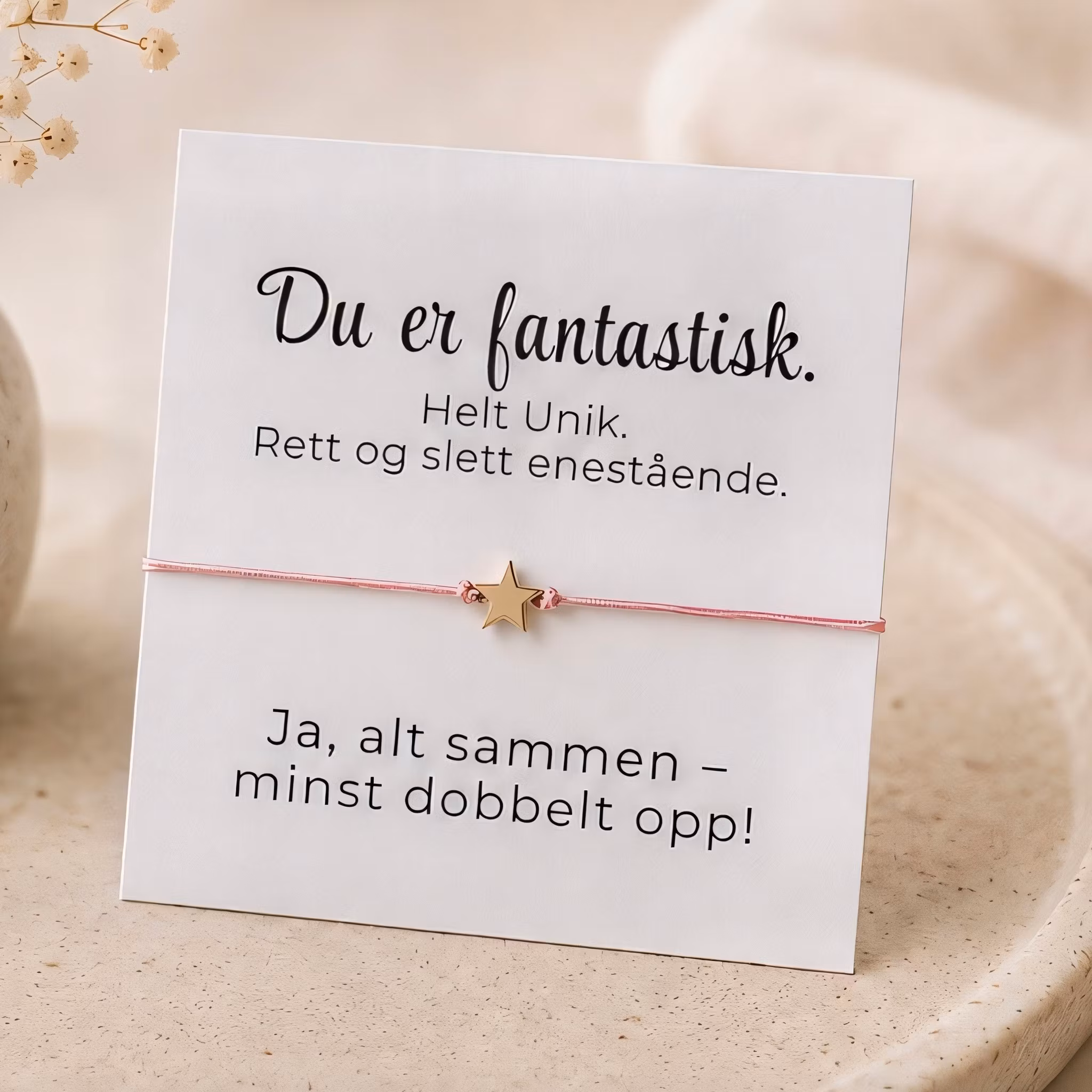 Smykkekort- Du er fantastisk   ✨