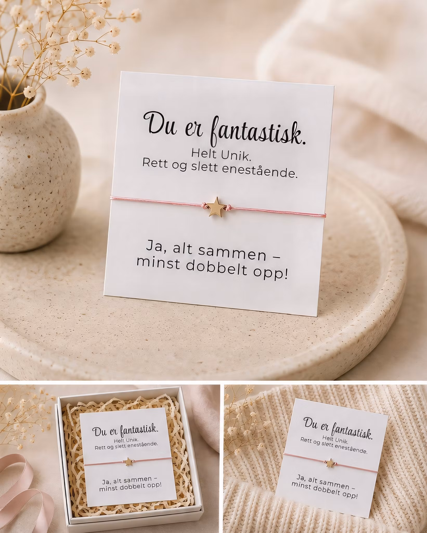 Smykkekort- Du er fantastisk   ✨