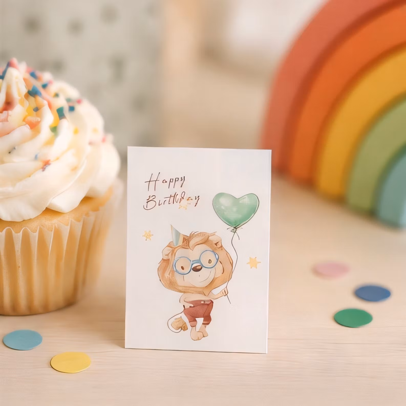 9pk Happy Birthday Minikort
