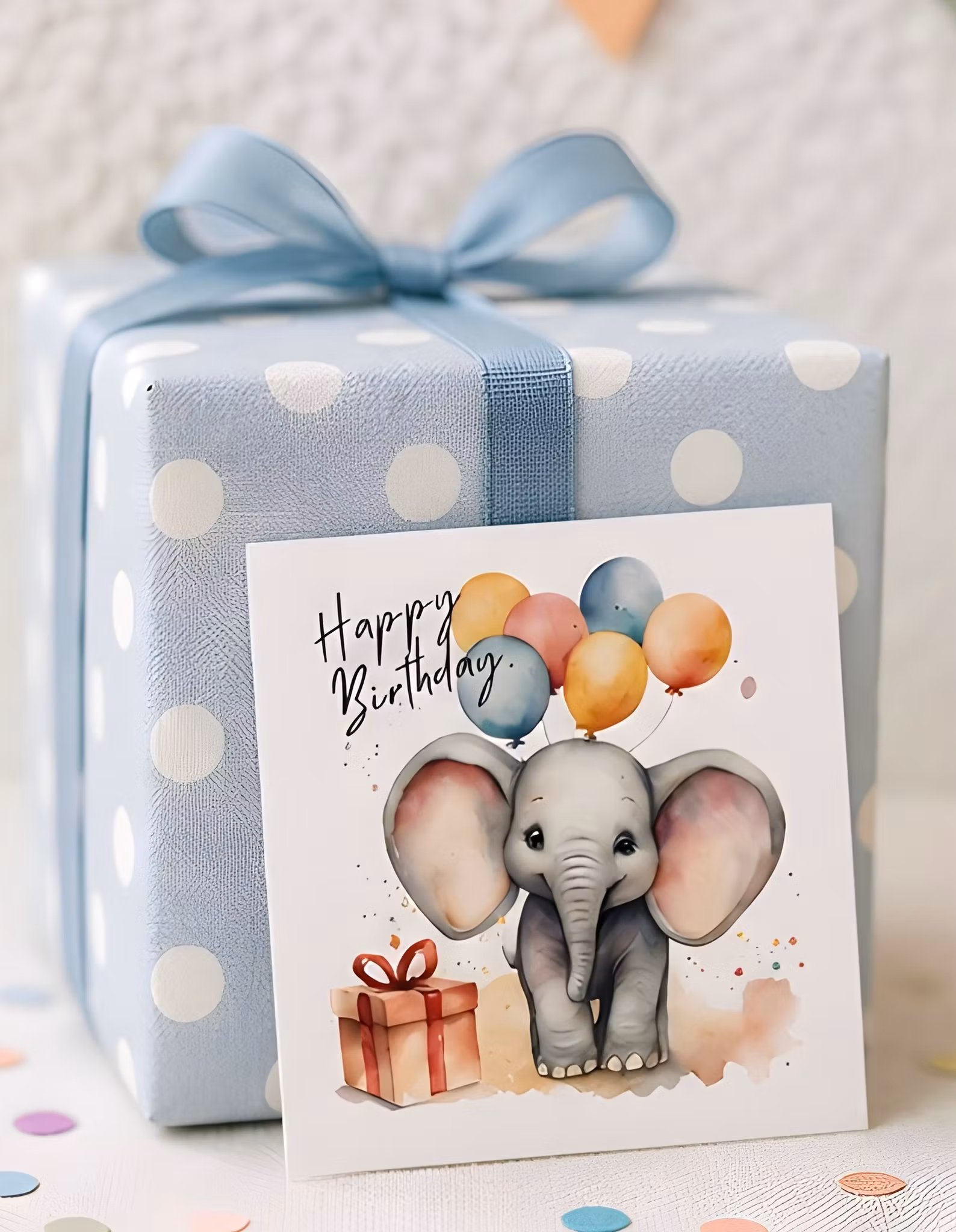 6pk Birthday Cards - Animals
