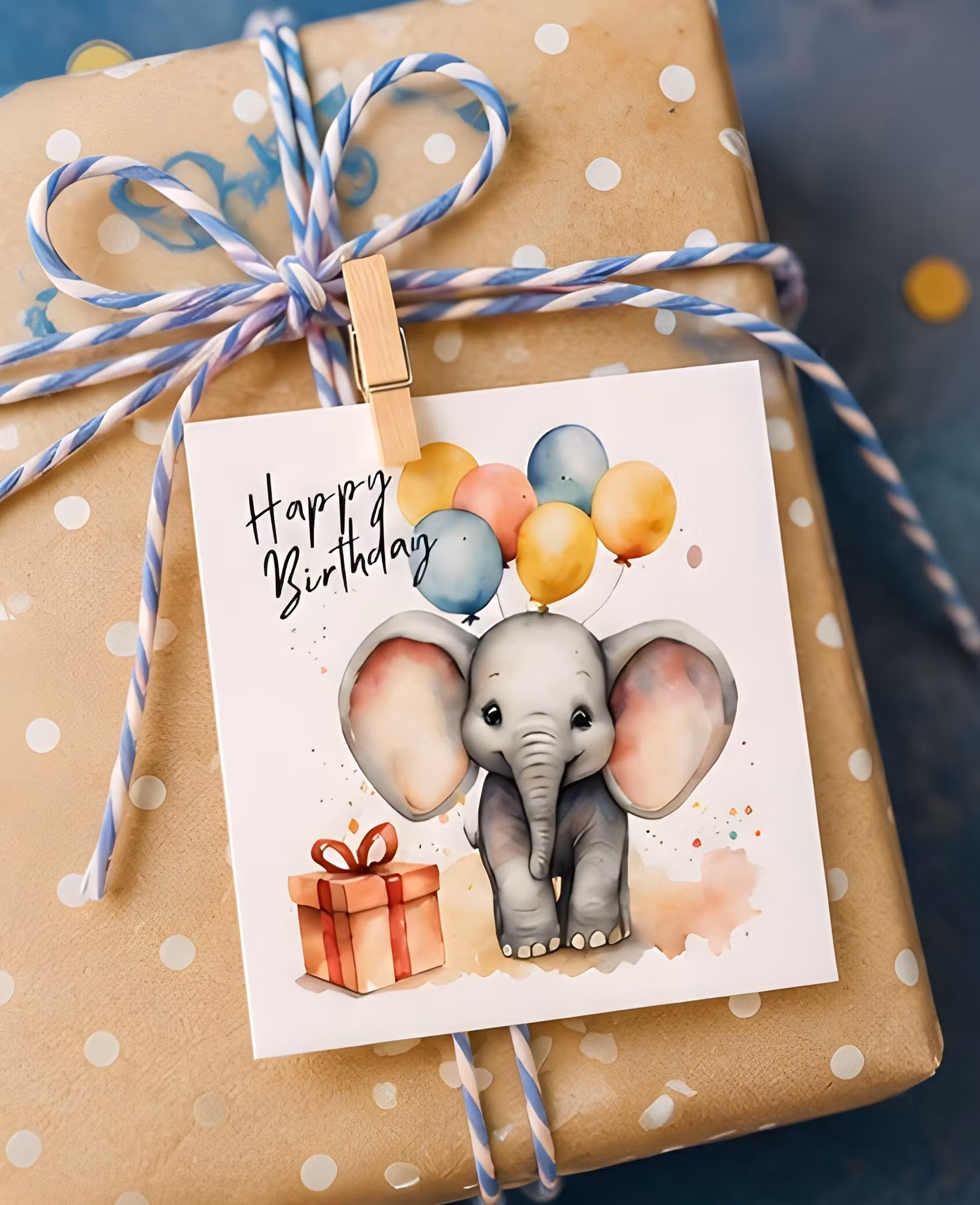 6pk Birthday Cards - Animals