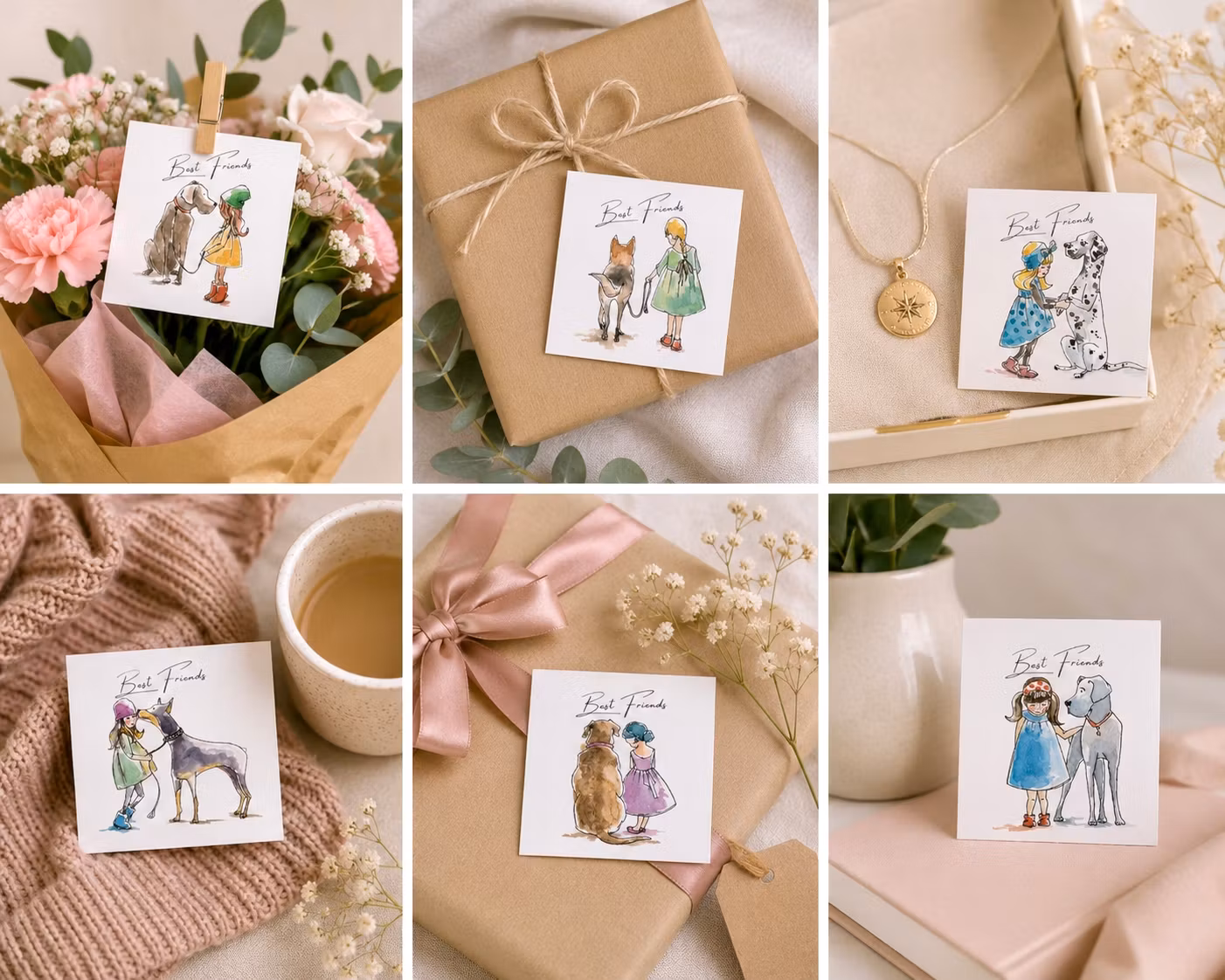 6pk "Best Friends" Cards