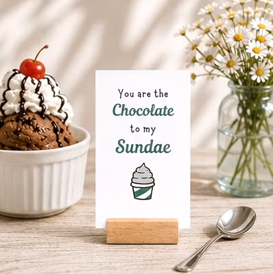 9pk «You are to my» Cards m/kortholder
