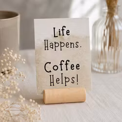 8pk Fun Coffee Cards m/ kortholder