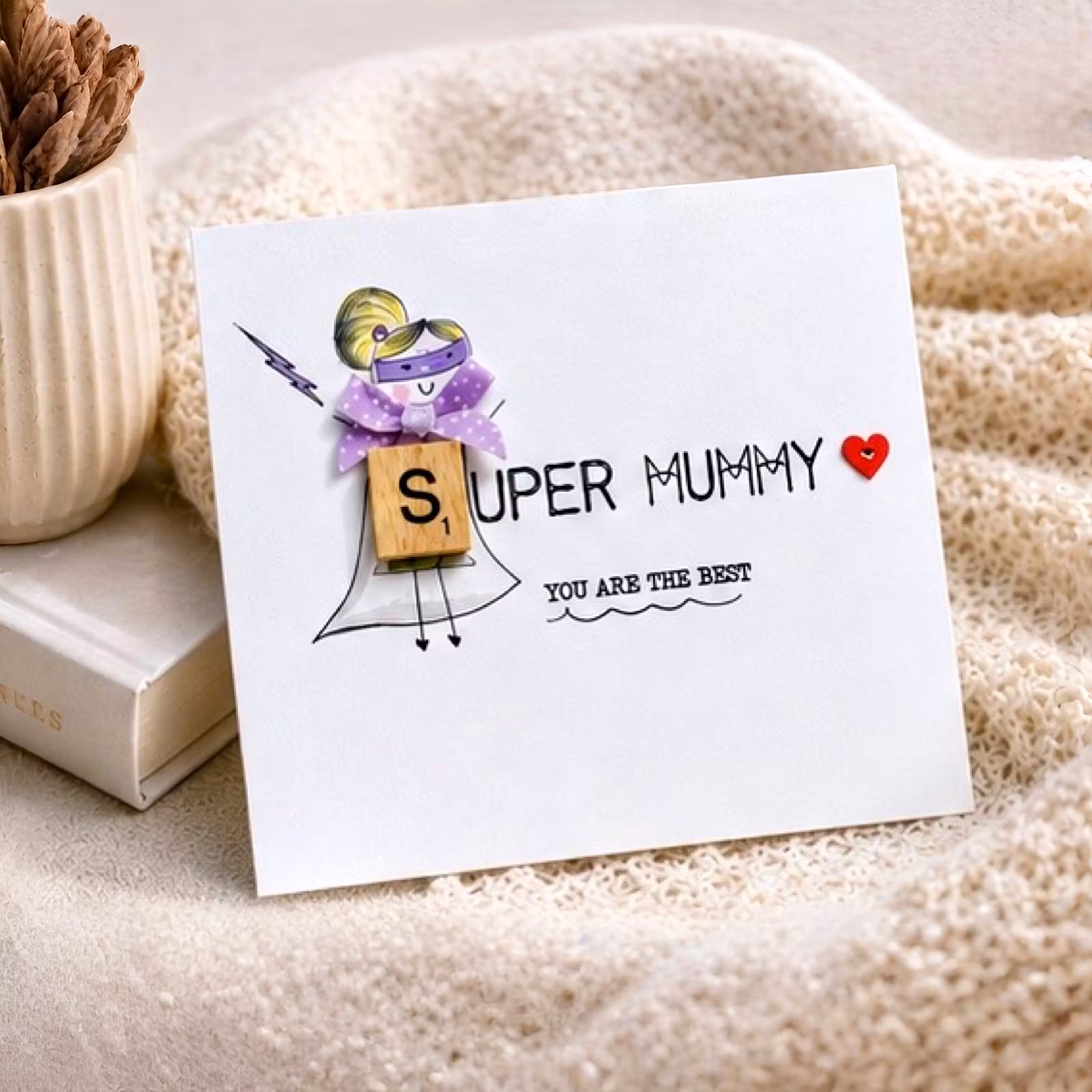 Bexy Boo Greeting Card - "SUPER MUMMY"