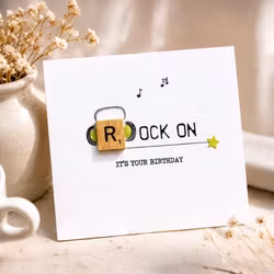 Bexy Boo Greeting Card - "ROCK ON"