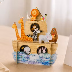 Alljoy Design -  Popup Kort - Noah's ark