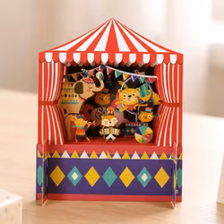 Alljoy Design -  Popup Kort - Sirkusvenner