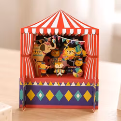 Alljoy Design -  Popup Kort - Sirkusvenner