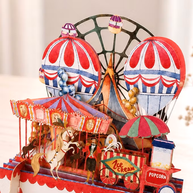Alljoy Design -  Popup Kort - Tivolieventyr