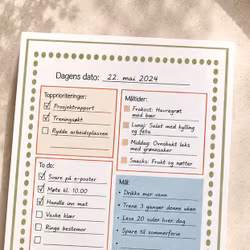 Daise &. Co: Daily Planner Notepad