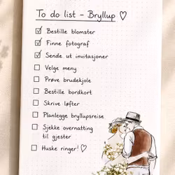 Lütteblüten Notatbok - Bryllup