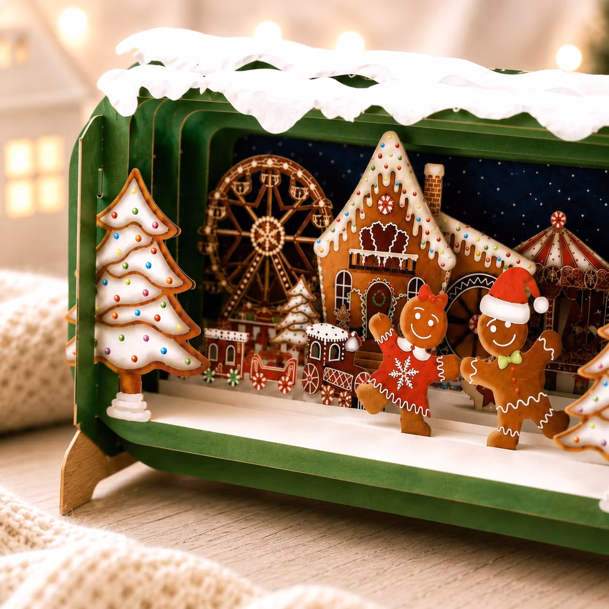 Alljoy Design -  Flaskepost  - gingerbread Christmas