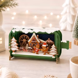 Alljoy Design -  Flaskepost  - gingerbread Christmas