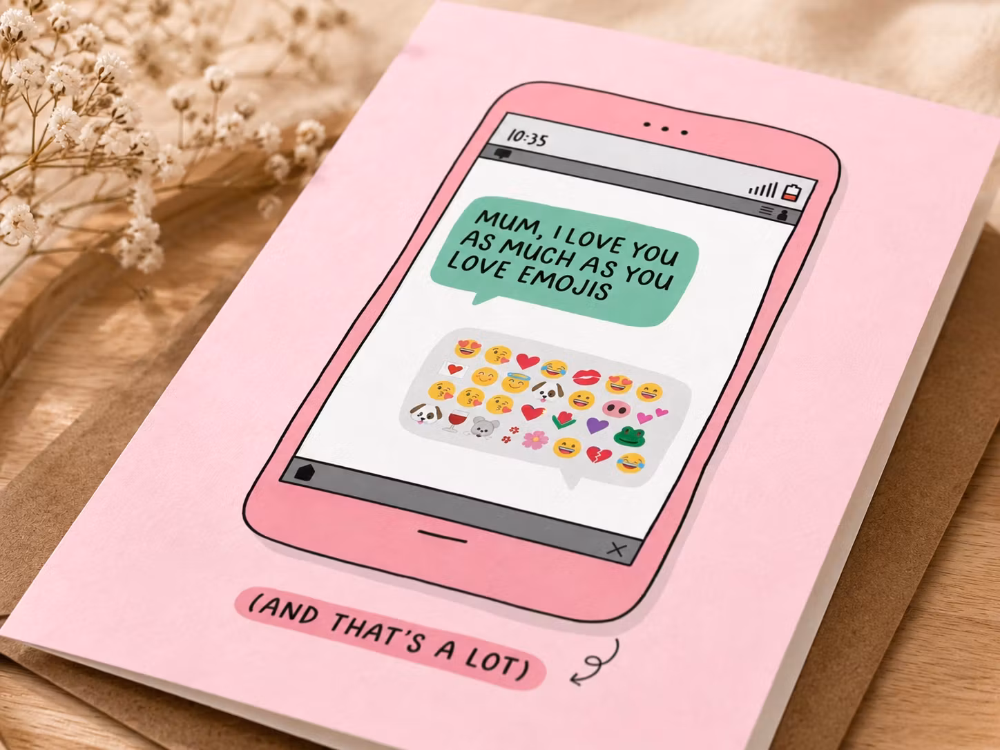 Inky in The Wild - Emoji Mum Card