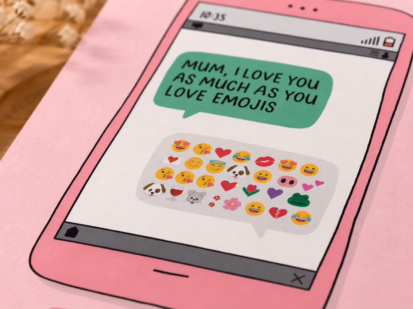 Inky in The Wild - Emoji Mum Card