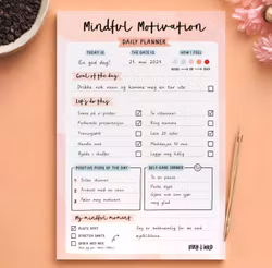 Inky in The Wild - A5 Mindful Motivation Daily Planner