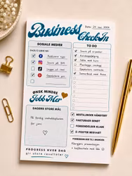 LLB Design Studio - Business Check-in Notepad