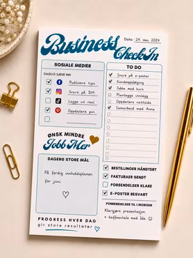 LLB Design Studio - Business Check-in Notepad