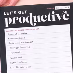 Kitty Meow Boutique- "Let's Get Productive"  - Notepad