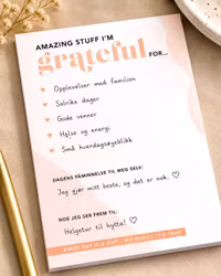 Kitty Meow Boutique- "Amazing Stuff I'm GRATEFUL for"  - Small Notepad