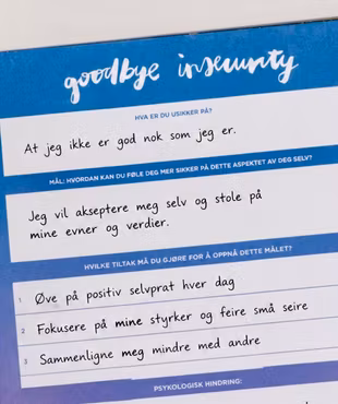 The Happiness Planner - "GOODBYE INSECURITY" NOTEPAD