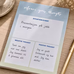 The Happiness Planner - "REFRAME YOUR THOUGHTS" NOTEPAD