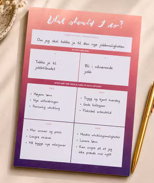 The Happiness Planner - "WHAT SHOULD I DO" NOTEPAD