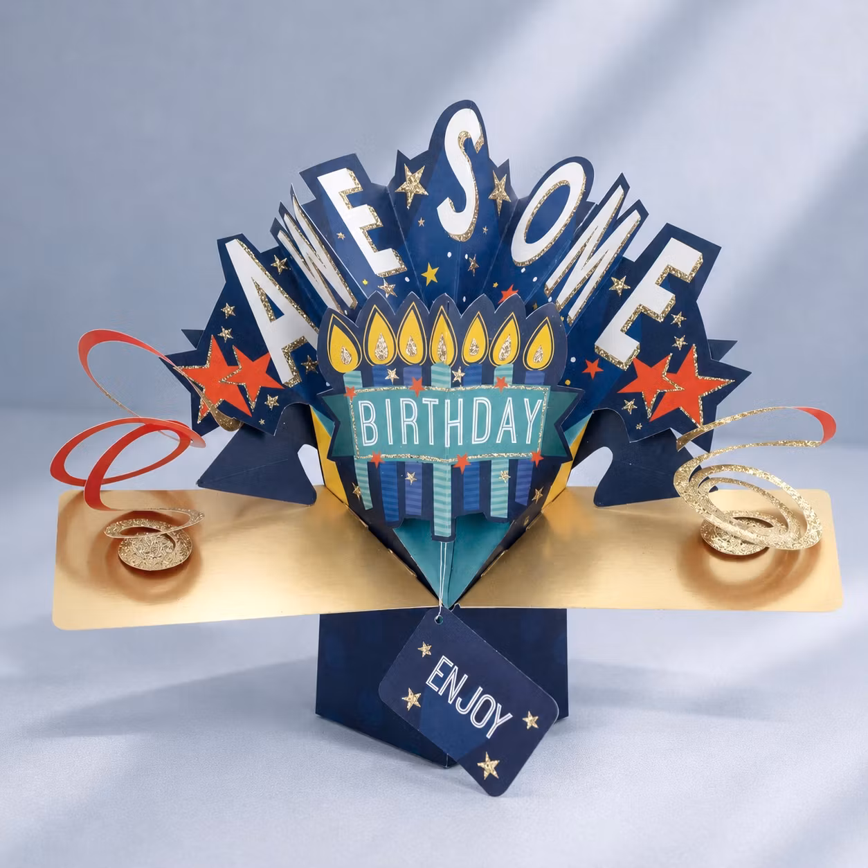Second Nature Pop-up Card - Awesome Birthday