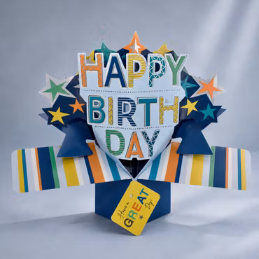 Second Nature Pop-up Card - Happy Birthday
