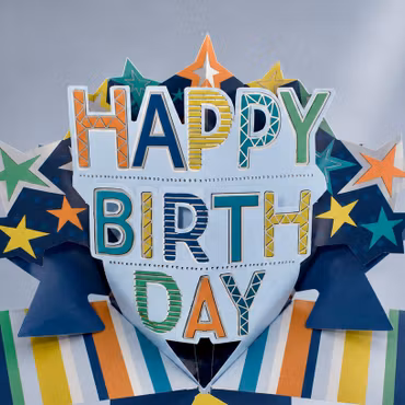 Second Nature Pop-up Card - Happy Birthday