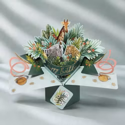 Second Nature Pop-up Card - Birthday Safari