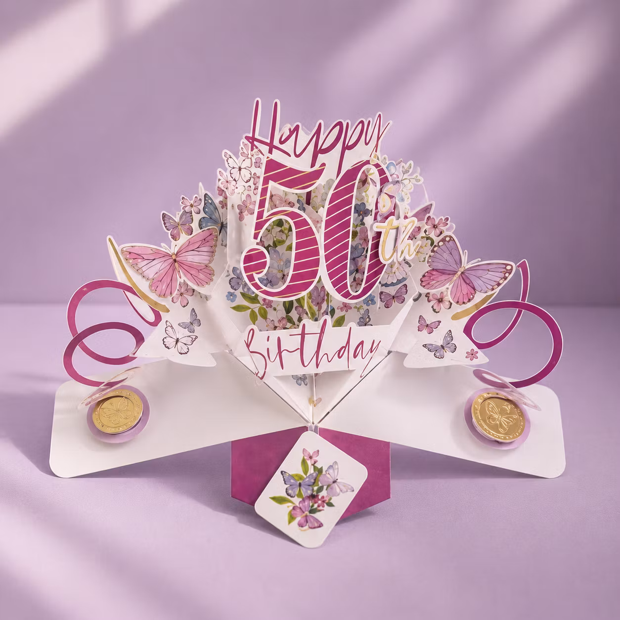 Second Nature Pop-up Card - 50th Birthday