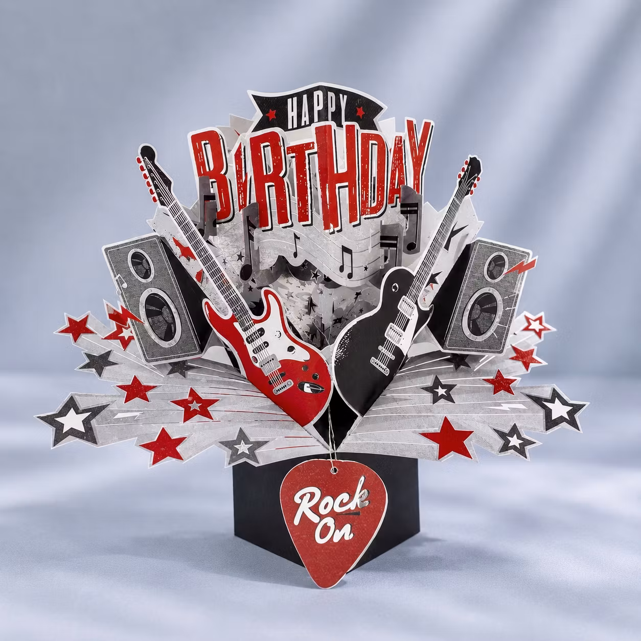 Second Nature  Pop-up Card - Birthday Rock