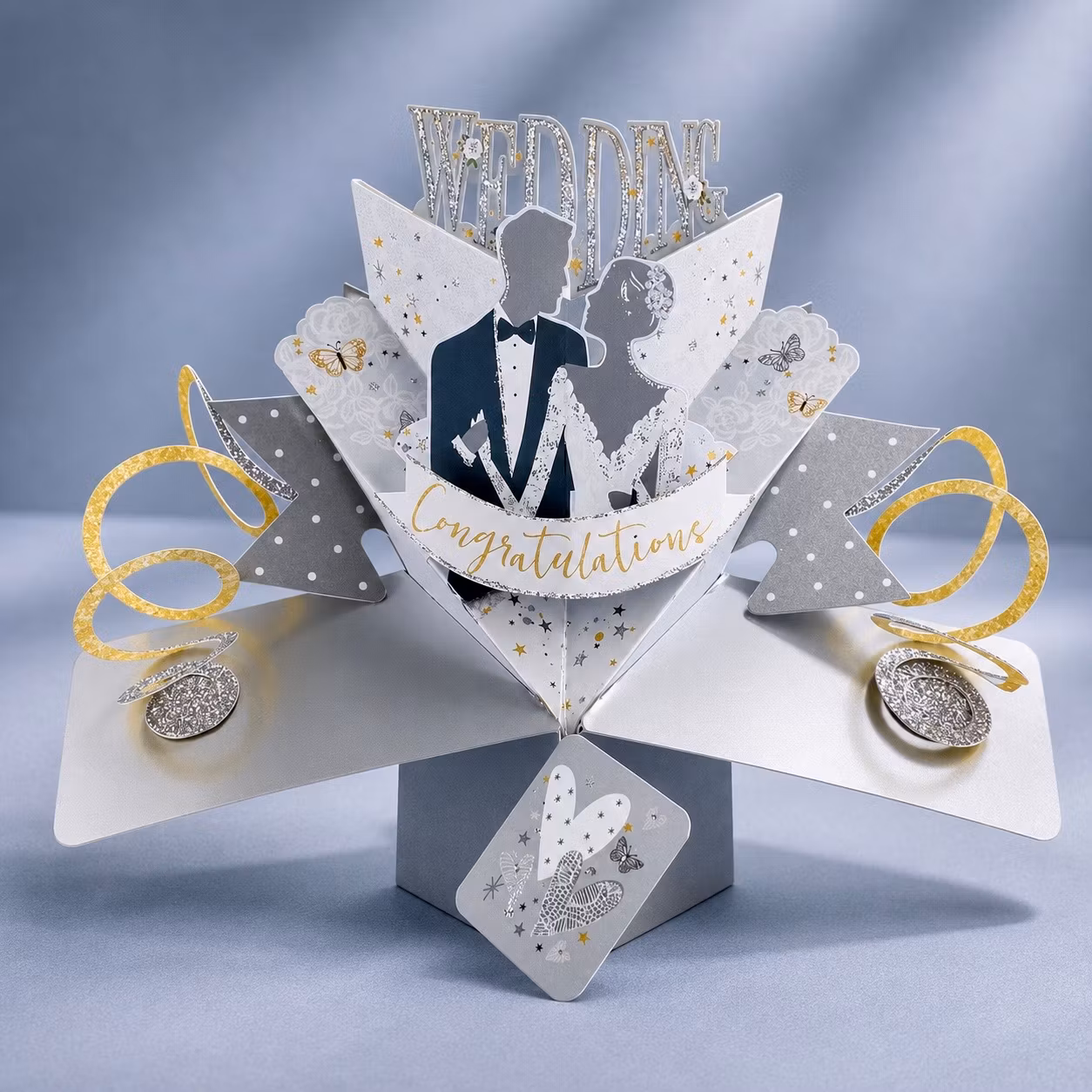 Second Nature Pop-up Card - Wedding Bride & Groom